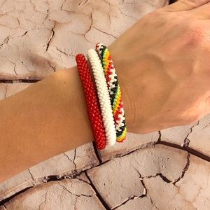 Set of 3 Hand Beaded Beads4GoodCause Bracelets